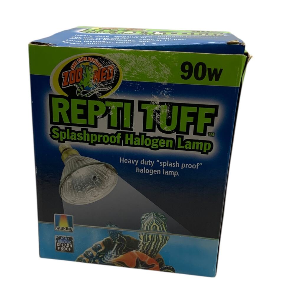 Zoo Med Repti Tuff 90W Splashproof Halogen Lamp Bulb Reptile Heat Light New